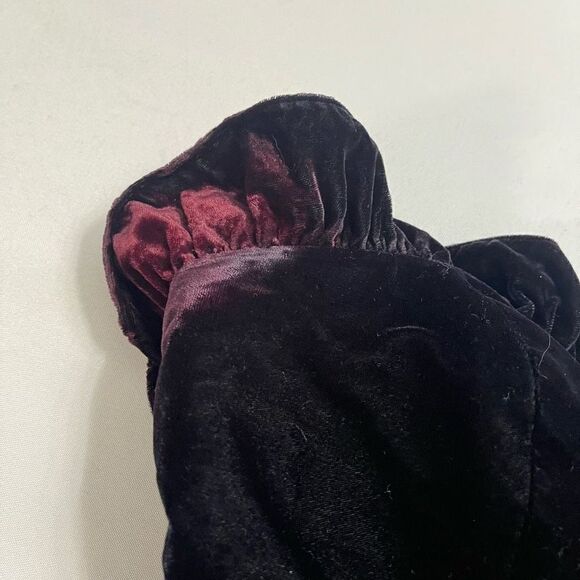 Loralie Original VTG 80s Black Blue Tulle Lace Strapless VTG Dress Size 10 - Picture 9 of 14